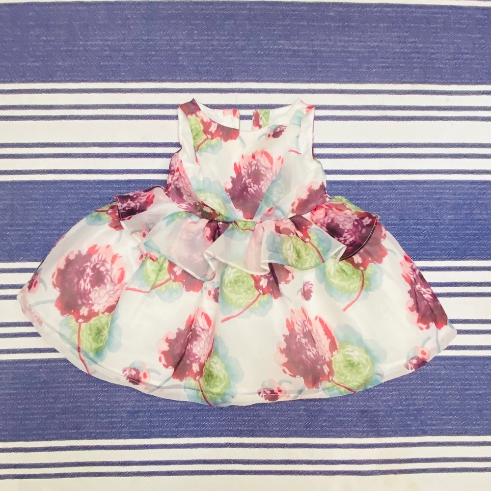 Janie and Jack satin ball gown 12-18 months!!